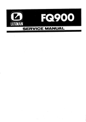 Luxman FQ900 Service Manual