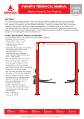 Alemlube AA402-240V Owner Technical Manual