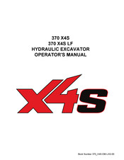 Link-Belt 370 X4S Operator's Manual