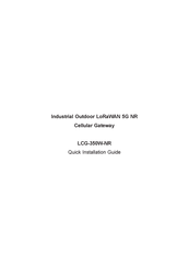 Planet LCG-350W-NR-US868 Quick Installation Manual