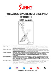 Sunny Health & Fitness X-BIKE PRO SF-B223011 User Manual