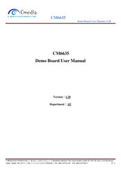C-Media CM6635 User Manual
