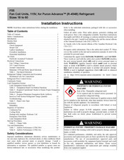 Carrier F55 Installation Instructions Manual