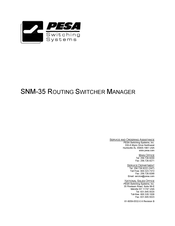 PESA SNM-35 Manual