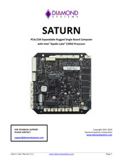 Diamond Systems SATURN SAT-E3950-4GD Manual
