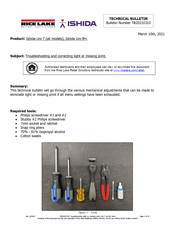 Rice Lake Ishida Uni-9H. Technical Bulletin