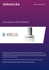 ELICA STRIPE WH/A/90/LX Instruction On Mounting And Use Manual