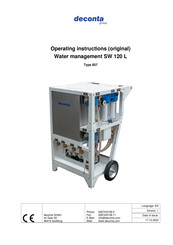 deconta SW 120 L Operating Instructions Manual