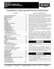 Carrier Bryant 524F 07H Series Installation, Start-Up And Service Instructions Manual