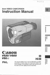 Canon V50Hi Instruction Manual