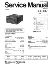 Panasonic Technics SU-CH7 Service Manual