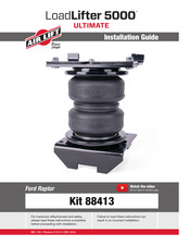 Air Lift 88413 Installation Manual
