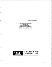 Teletype 35 Technical Manual