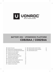 VONROC CD829AA Original Instructions Manual