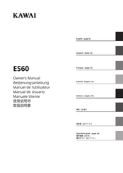 Kawai ES60 Owner's Manual