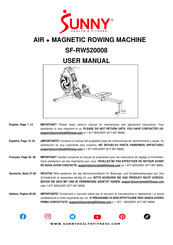 Sunny Health & Fitness SF-RW520008 User Manual