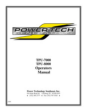 Power Tech Generators TPU-7000 Operator's Manual