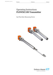 Endress+Hauser FLOWSIC100 Operating Instructions Manual