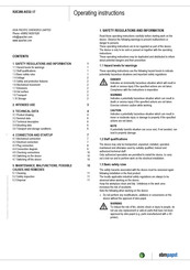 ebm-papst R2E280-AE52-17 Operating Instructions Manual
