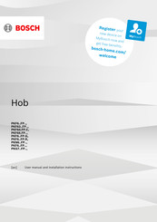 Bosch PKF63 FP Series User Manual And Installation Instructions
