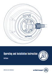 BPW AirSave Operating And Installation Instruction