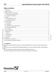 Pfannenberg BR 50 Operating Manual