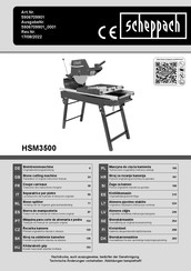 Scheppach HSM3500 Instruction Manual