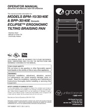 Dover unified brands groen BPP-40E Operator's Manual