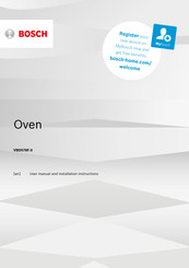 Bosch VBD578F 0 Series User Manual And Installation Instructions
