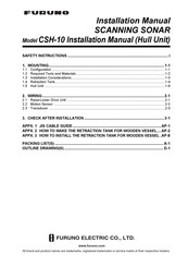 Furuno CSH-104-25 Installation Manual