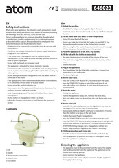 Atom 646023 Instructions Manual