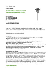 Forever light RTV200117 User Manual