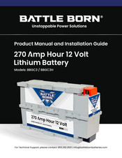 Battle Born Batteries BBGC3 Product Manual And Installation Manual
