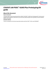 Infineon CY8CKIT-149 Manual