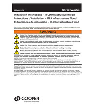 Cooper Streetworks IFLD Installation Instructions Manual
