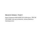 Bosch PMF 350 CES Original Instructions Manual