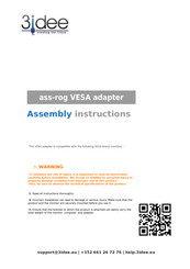 3idee ass-rog Assembly Instructions Manual