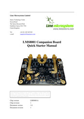 Lime Microsystems LMS8001 Quick Starter Manual