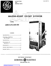 GE AMH-4.76-250-0D Instructions And Renewal Parts