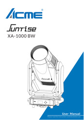 ACME Sunrise XA-1000 BW User Manual