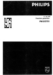 Philips PM 5127/01 Instruction Manual