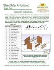 SleepSafe Beds SleepSafer Articulated Assembly Instructions Manual