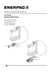 Enerpac VLP106P142U Operation And Maintenance Manual