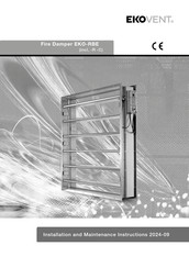 EKOVENT EKO-RBE Installation And Maintenance Instructions Manual