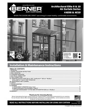 Berner AE10 Installation & Maintenance Instructions Manual