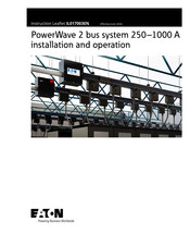 Eaton PowerWave 2 Installation And Operations