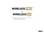 Rode Microphones WIRELESS PRO Camera Setup Manual