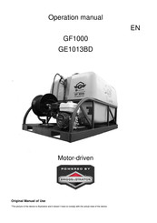 Briggs & Stratton GF1000 Operation Manual