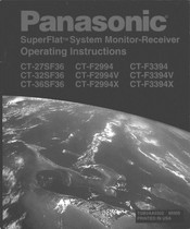 Panasonic SuperFlat CT-F3394V Operating Instructions Manual