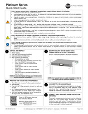 ICT Platinum Series Quick Start Manual